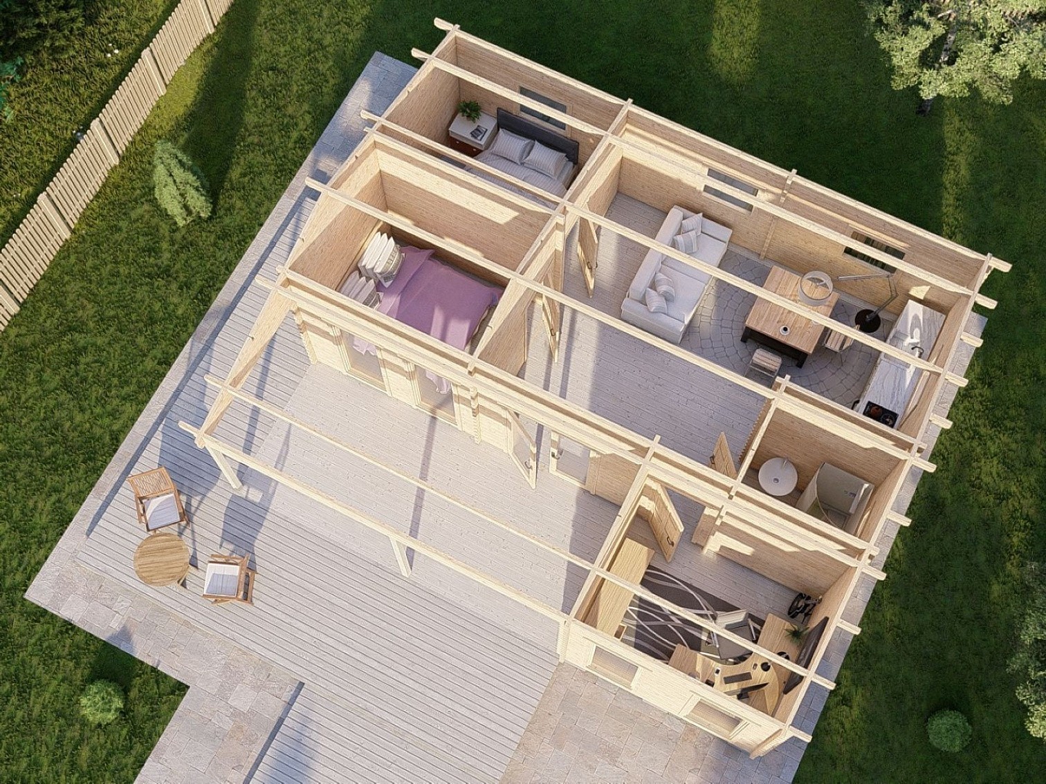 Садовый дом СК Мини 154